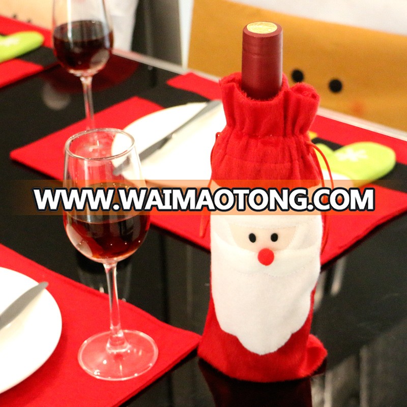 Factory Decor Santa Claus Christmas Decorations New Style Christmas Wine Bottle Cover